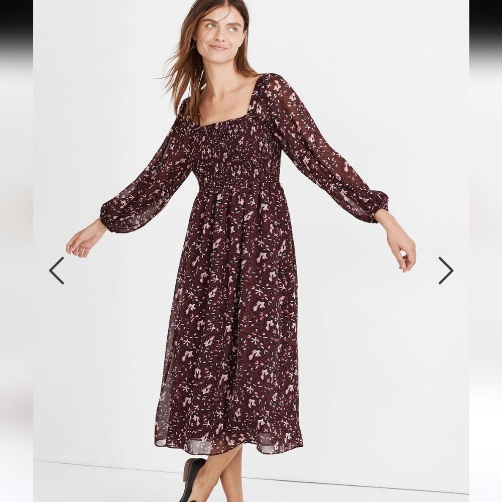 Madewell Floral Midi Dress
